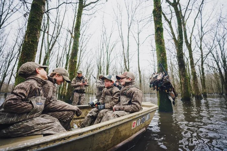Kids duck hunting with gear from Irby Street Sporting Goods, Florence SC